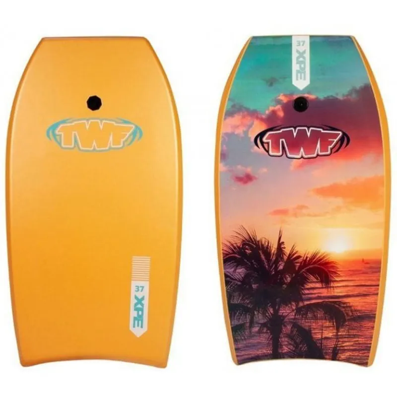 TWF XPE Pro Slickback Bodyboard with Leash 42inch Sunset
